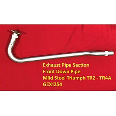 Exhaust Pipe Section - Front Down Pipe - Mild Steel Triumph TR2 - TR4A       GEX1254