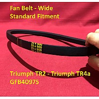 Fan Belt - Wide - 19.5mm Standard Fitment -  Triumph TR2 - Triumph TR4a   GFB40975