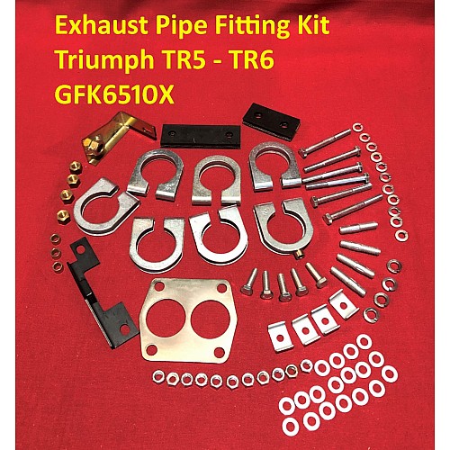 Exhaust Pipe Fitting Kit - Triumph TR5 - TR6      GFK6510X