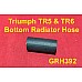 Triumph TR5 & TR6 Bottom Radiator Water Hose  - Black  GRH392