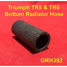 Triumph TR5 & TR6 Bottom Radiator Water Hose  - Black  GRH392