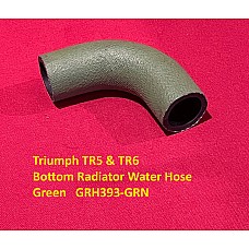 Triumph TR5 & TR6 Bottom Radiator Water Hose  Green   GRH393-GRN