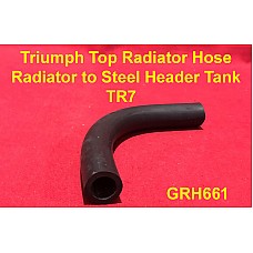 Triumph Top Radiator Hose - LH - Radiator to Steel Header Tank TR7 - GRH661