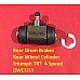 Rear Wheel Cylinder - Rear Drum Brakes - Triumph TR7  4 Speed  GWC1213Z