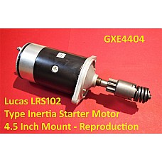 Lucas LRS102 Type Inertia Starter Motor - 4.5 Inch Mount Reproduction    GXE4404