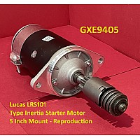 Lucas LRS101 Type Inertia Starter Motor - 5 Inch Mount Reproduction  M35G  GXE9405