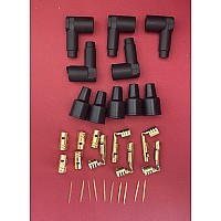 Terminal & Boot Pack for Spark Plug Leads  Coil & Distributor Cap on 4 Cylinder HT Leads.  IA_4_Cyl_terms