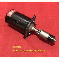 Lucas Classic 4.5 Inch Inertia Starter Motor M35J - LRS102  Remanufactured Unit by Powerlite    LCS102