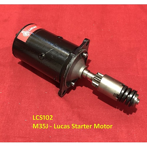 Lucas Classic 4.5 Inch Inertia Starter Motor M35J  Remanufactured Unit by Powerlite    LCS102