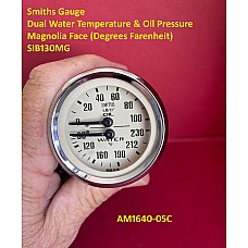 Smiths Gauges - Dual Water Temperature & Oil Pressure  Magnolia Face (Degrees Farenheit) SIB130MG