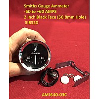 Smiths Gauges -  Ammeter  -60 to 60 AMPS 2 Inch  (50.8mm Hole)  SIB320
