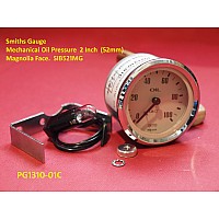 Smiths Gauges - Mechanical Oil Pressure  2 Inch  (52mm)  Magnolia Face.  SIB521MG