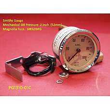 Smiths Gauges - Mechanical Oil Pressure  2 Inch  (52mm)  Magnolia Face.  SIB521MG
