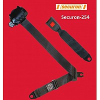 Securon Inertia Reel Rear Seat Belt and Anchor  Black (Adjustable Reel )     Securon-254