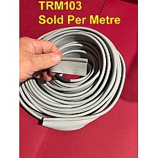 Wing Beading or Piping  - Smoke Grey  -  Sold Per Metre.  TRM103