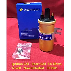Ignition Coil - Sport Coil  3.0 Ohms   12 Volt   Non Ballasted    TT2981