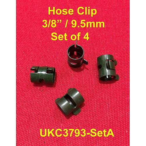 Hose Clip 9.5mm. (Sold as a set of 4) UKC3793-SetA
