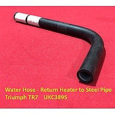Water Hose - Return Heater to Steel Pipe - Triumph TR7    UKC3895