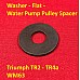 Washer - Flat - Water Pump Pulley Spacer  - Triumph TR2 - TR4a    WM63