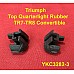 Triumph Top Quarterlight Rubber TR7-TR8 Convertible (pair) YKC3282-3