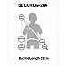 Securon Inertia Reel Rear Seat Belt and Anchor  Black (Adjustable Reel )     Securon-264