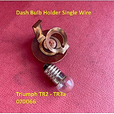 Dash Bulb Holder - Single Wire - Triumph TR2 - TR3a    070066