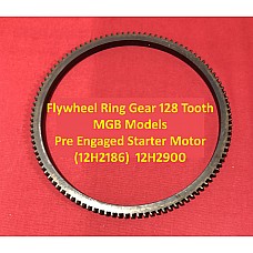 Flywheel Ring Gear - 128 Tooth  MGB Pre Engaged Starter Motor (12H2186)  12H2900