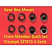 Gear Box Mount Cross Member Bush Set  Triumph Stag Triumph 2000 - 2.5  (Sold as a Set of Four ) 137972-3-SetA