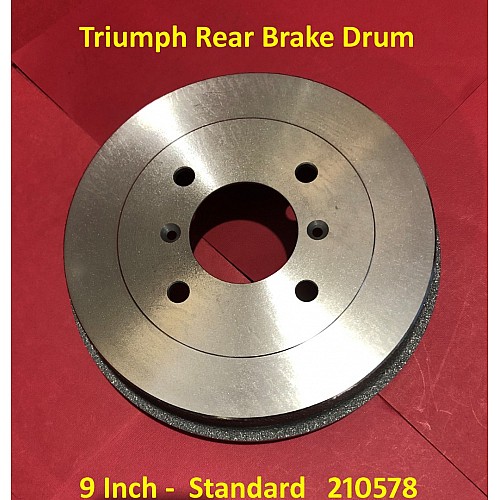 Triumph Rear Brake Drum 9 Inch -  Standard   210578