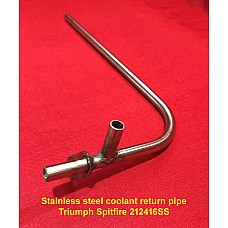 Stainless Steel  Heater Return Pipe. Triumph Spitfire.  212416SS