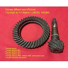 Crown Wheel and Pinion Triumph Differential 4.11:1 Ratio - ( NOS)  510005