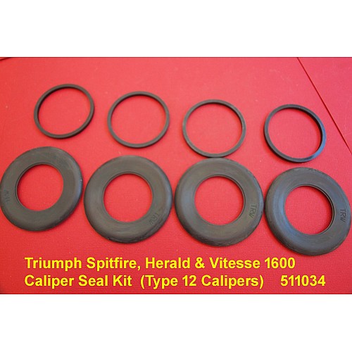 Triumph Spitfire, Herald & Vitesse 1600 Caliper Seal Kit  (Type 12 Calipers)    511034