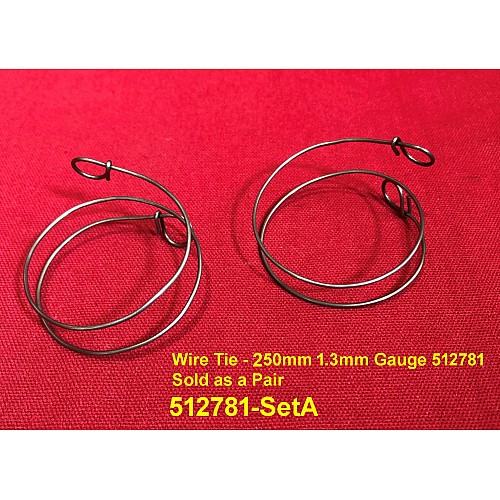 Wire Tie - 250mm 1.25mm Gauge 512781 - Sold as a Pair  512781-SetA