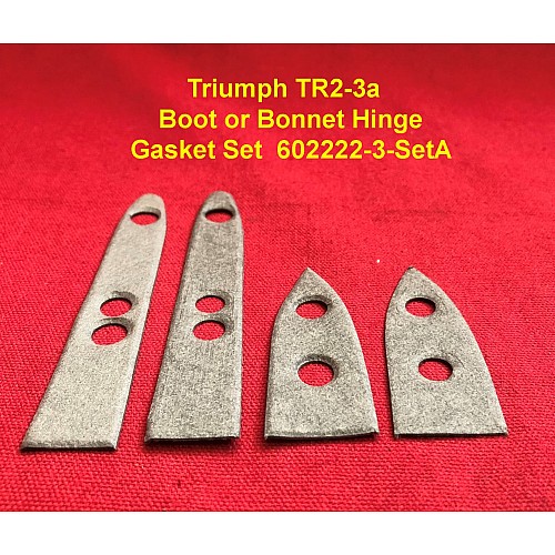 Triumph TR2-3a Boot or Bonnet Hinge Gasket Set - 602222-3-SetA