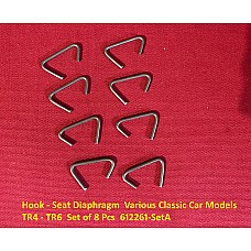 Hook - Seat Diaphragm  Various Classic Car Models  Inc Triumph  Set of 8 Pcs  612261-SetA