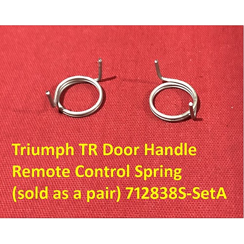 Triumph TR Door Handle Remote Control Spring  (sold as a pair) 712838S-SetA