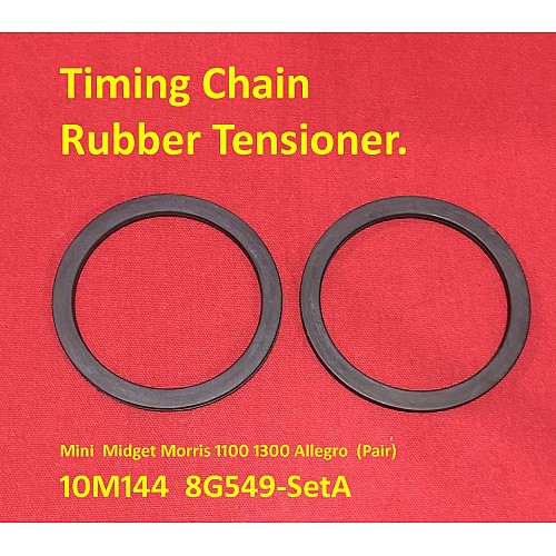 Timing Chain Rubber Tensioner. Mini  Midget Morris 1100 1300 Allegro  (Pair) 10M144  8G549-SetA