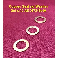 Sump Plug Copper Sealing Washer.(Set of Three)  MGB & Classic Mini   AED172-SetA