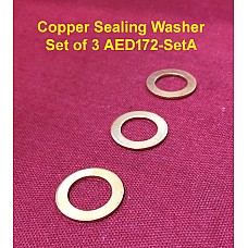 Sump Plug Copper Sealing Washer.(Set of Three)  MGB & Classic Mini   AED172-SetA