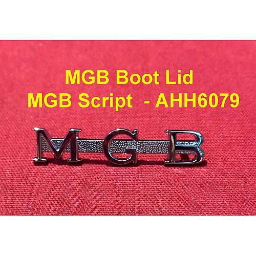 MGB Boot Lid MGB Script  - AHH6079