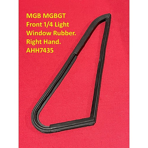 MGB MGBGT Front 1/4 Light Glazing Rubber. Right Hand. AHH7435