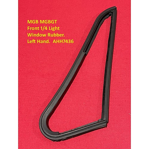 MGB MGBGT Front 1/4 Light Glazing Rubber. Left Hand.  AHH7436