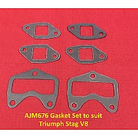 Gasket Exhaust Manifold Gasket Kit (6pc)  Triumph Stag V8     AJM676STAG-SetA