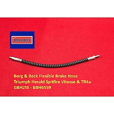 Borg & Beck Flexible Brake Hose - Triumph Herald Spitfire Vitesse & TR4a    GBH216 - BBH6559