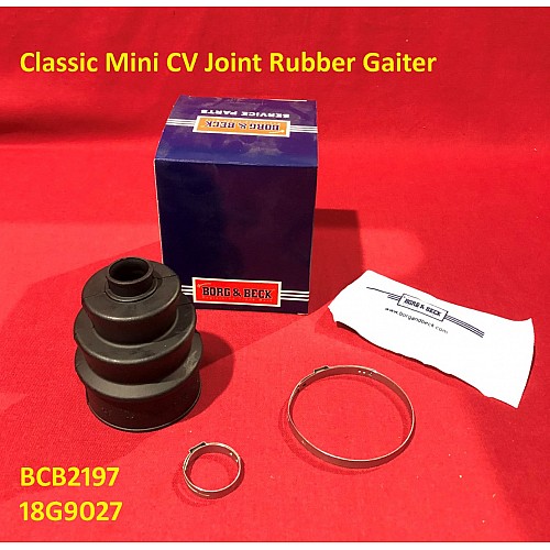 Borg & Beck CV Joint Rubber Gaiter with Clips and CV Joint Grease  Classic Mini   18G9027    BCB2197