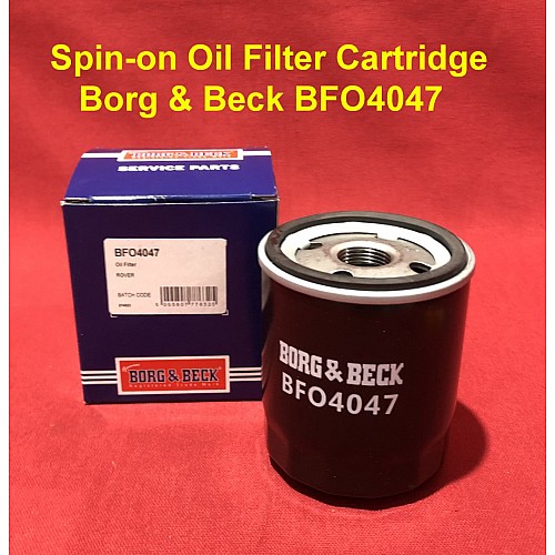 Borg & Beck Oil Filter Cartridge MGF  & MG TF High Quality   GFE280   BFO4047