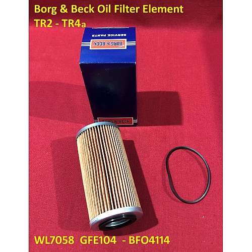 Borg & Beck Oil Filter Element Triumph TR2-TR4a  & Austin Healey  GFE104    BFO4114