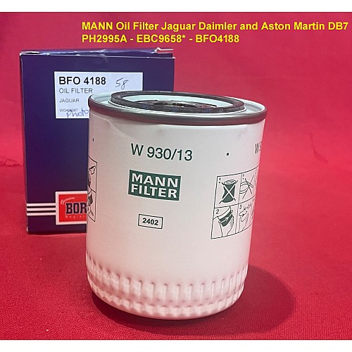 Oil Filter Jaguar Daimler and Aston Martin DB7  PH2995A - EBC9658* - BFO4188