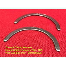 Triumph Thrust Washers Herald Spitfire Saloons TR5 - TR6 - Plus 0.05 Size pair - BHM1366005