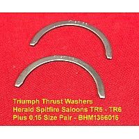 Triumph Thrust Washers  Herald Spitfire Saloons TR5 - TR6 - Plus 0.15 Size Pair - BHM1366015